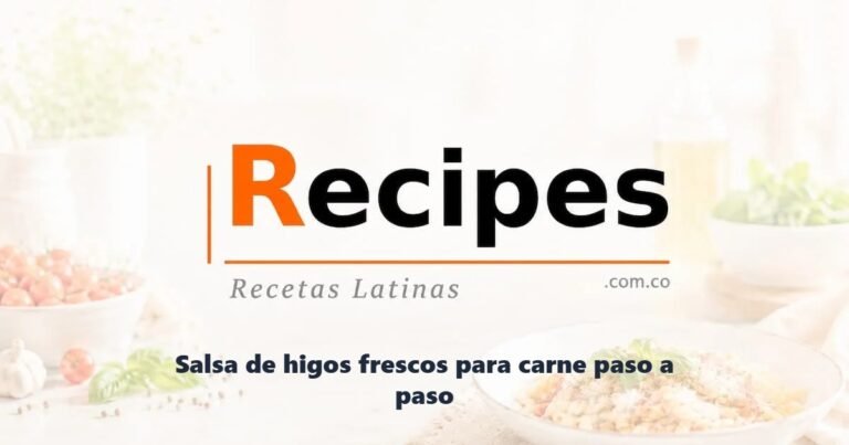 Salsa de higos frescos para carne paso a paso