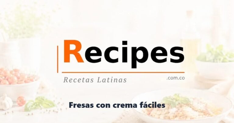 Fresas con crema fáciles