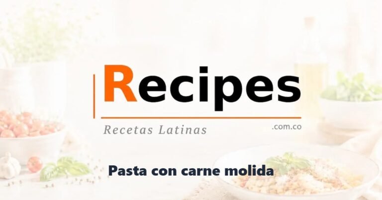 Pasta con carne molida