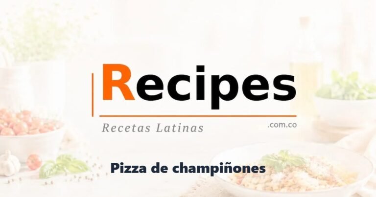 Pizza de champiñones