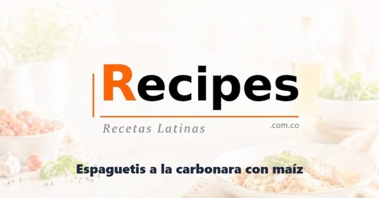 Espaguetis a la carbonara con maíz