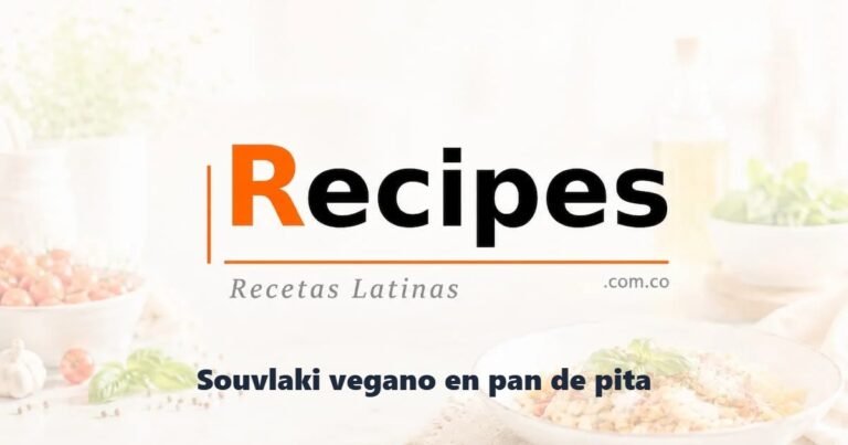 Souvlaki vegano en pan de pita
