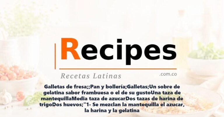 Galletas de fresa;;Pan y bollería;Galletas;Un sobre de gelatina sabor frambuesa o el de su gustoUna taza de mantequillaMedia taza de azucarDos tazas de harina de trigoDos huevos;"1- Se mezclan la mantequilla el azucar, la harina y la gelatina