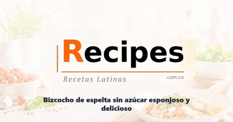 Bizcocho de espelta sin azúcar esponjoso y delicioso