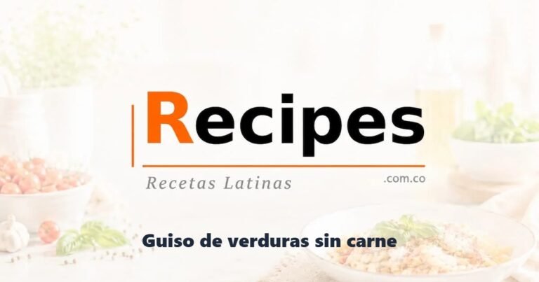 Guiso de verduras sin carne