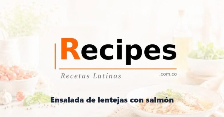 Ensalada de lentejas con salmón