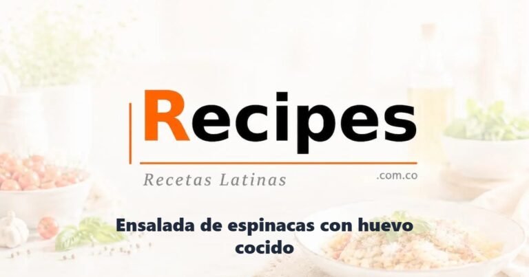 Ensalada de espinacas con huevo cocido