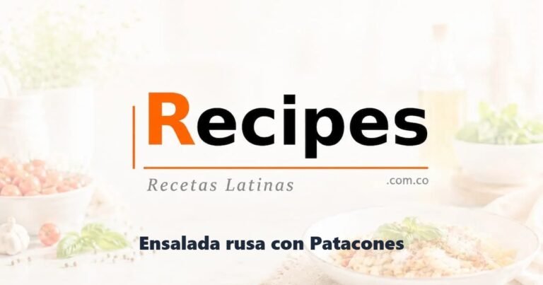 Ensalada rusa con Patacones