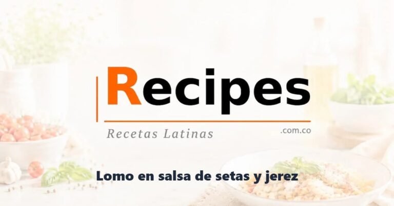 Lomo en salsa de setas y jerez