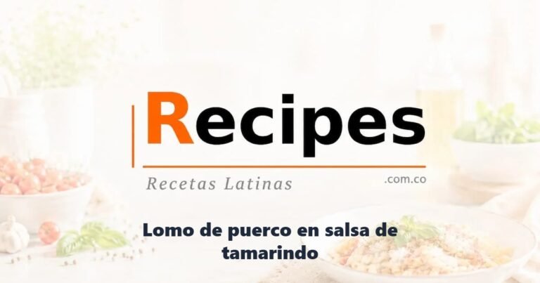Lomo de puerco en salsa de tamarindo
