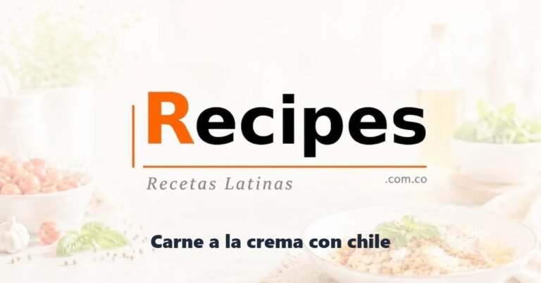 Carne a la crema con chile