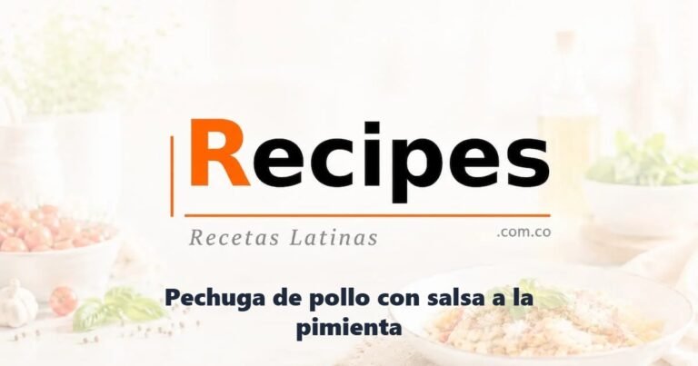 Pechuga de pollo con salsa a la pimienta