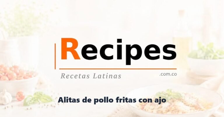 Alitas de pollo fritas con ajo