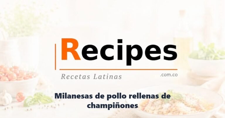 Milanesas de pollo rellenas de champiñones